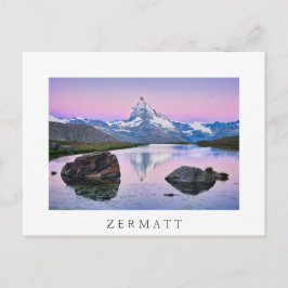 Matterhorn berg in Zermatt, Zwitserland Briefkaart