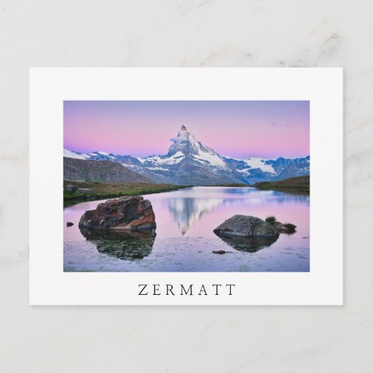Matterhorn berg in Zermatt, Zwitserland Briefkaart (Voorkant)