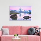 Matterhorn berg in Zermatt, Zwitserland Canvas Afdruk (Insitu (Woonkamer))
