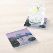 Matterhorn berg in Zermatt, Zwitserland Glazen Onderzetter (Schuin)