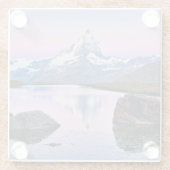 Matterhorn berg in Zermatt, Zwitserland Glazen Onderzetter (Achterkant)