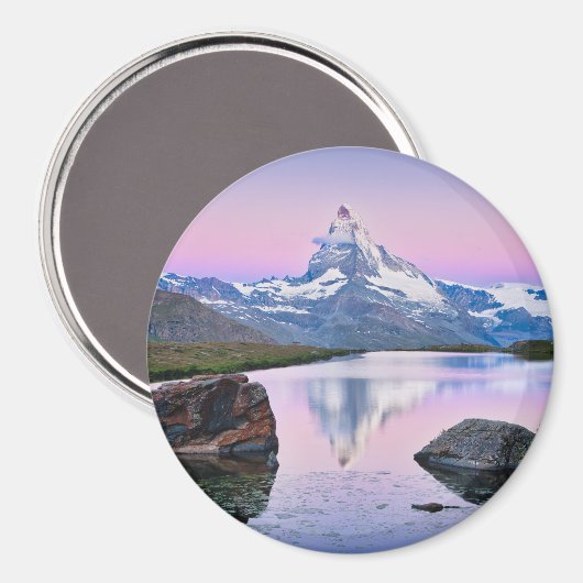 Matterhorn berg in Zermatt, Zwitserland Magneet (Voorkant / Achterkant)