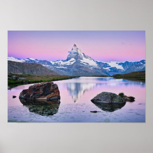 Matterhorn berg in Zermatt, Zwitserland Poster (Voorkant)