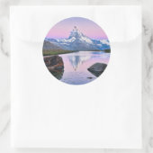 Matterhorn berg in Zermatt, Zwitserland Ronde Sticker (Tas)