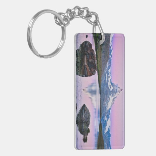 Matterhorn berg in Zermatt, Zwitserland Sleutelhanger (Voorkant Links)