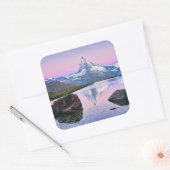 Matterhorn berg in Zermatt, Zwitserland Vierkante Sticker (Envelop)