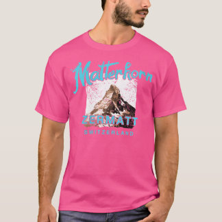 Matterhorn Berg Zwitserland Zermatt Klimmen Rotsen T-shirt
