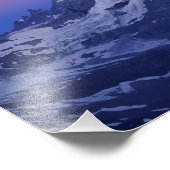 Matterhorn bij zonsopgang, Zermatt, Zwitserse Alpe Foto Afdruk (Hoek)