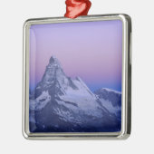 Matterhorn bij zonsopgang, Zermatt, Zwitserse Alpe Metalen Ornament (Links)