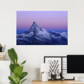 Matterhorn bij zonsopgang, Zermatt, Zwitserse Alpe Poster (Thuiskantoor)