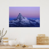 Matterhorn bij zonsopgang, Zermatt, Zwitserse Alpe Poster (Keuken)