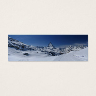 Matterhorn bladwijzer mini visitekaartjes