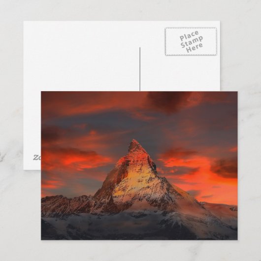 Matterhorn Briefkaart (Voorkant / Achterkant)