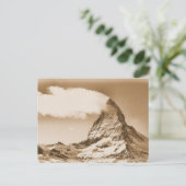 Matterhorn briefkaart. Zermatt in Zwitserland Briefkaart (Staand voorkant)
