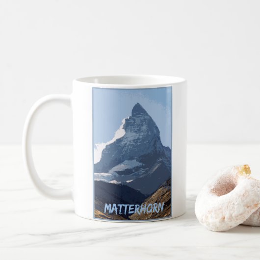 Matterhorn Cool Mountain Design, Zwitserland Koffiemok (Met donut)