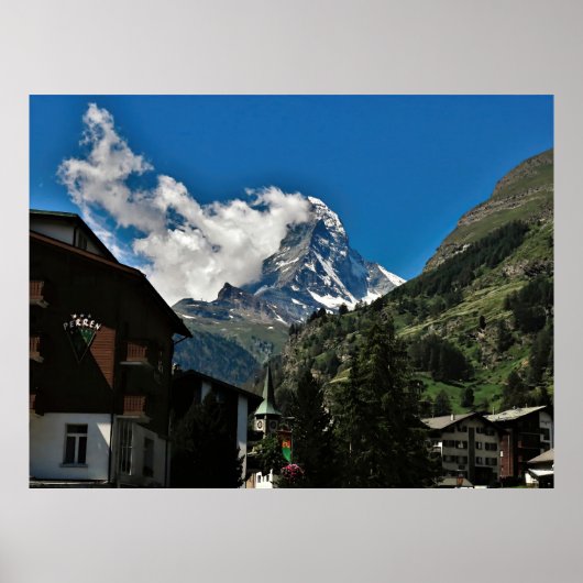 Matterhorn en Zermatt Poster (Voorkant)