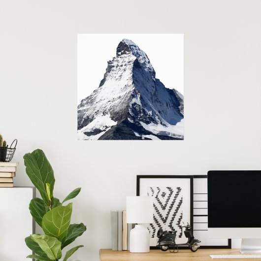 Matterhorn, Hausberg in den Schweizer Alpen Poster (Thuiskantoor)