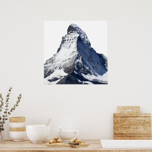 Matterhorn, Hausberg in den Schweizer Alpen Poster (Keuken)