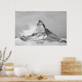 Matterhorn in de winter poster (Keuken)