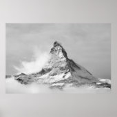 Matterhorn in de winter poster (Voorkant)