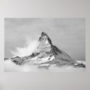 Matterhorn in de winter poster