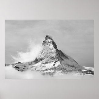 Matterhorn in de winter poster