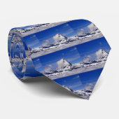 Matterhorn in een zee wolken in Zwitserland Stropdas (Opgerold)