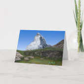 Matterhorn in Zwitserland Aanmoediging van Verse J Bedankkaart (Voorkant)