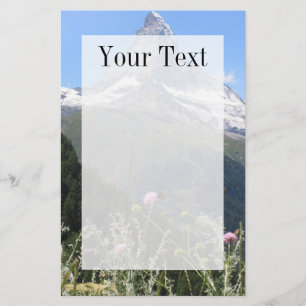 Matterhorn mounin in Spring-write paper Briefpapier