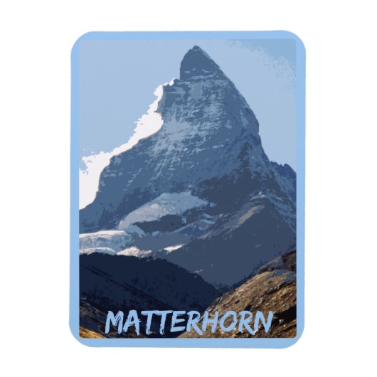 Matterhorn Mountain Design, Zermatt, Zwitserland Magneet (Verticaal)