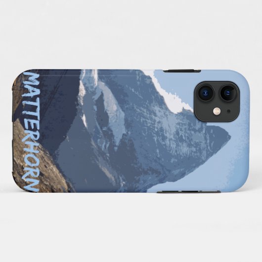 Matterhorn Mountain Design, Zwitserland Case-Mate iPhone Case (Achterkant (horizontaal))