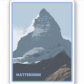 Matterhorn Mountain Design, Zwitserland Sticker (Voorkant)