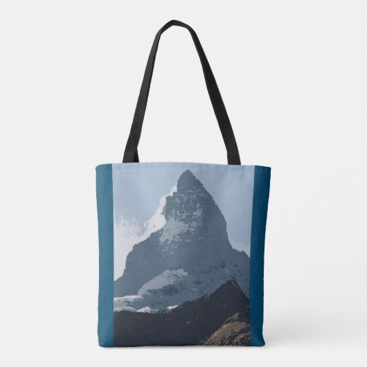Matterhorn Mountain Design, Zwitserland Tote Bag (Achterkant)