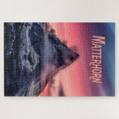 Matterhorn Mountain Europe Alps Zwitserland Italië Legpuzzel (Horizontaal)