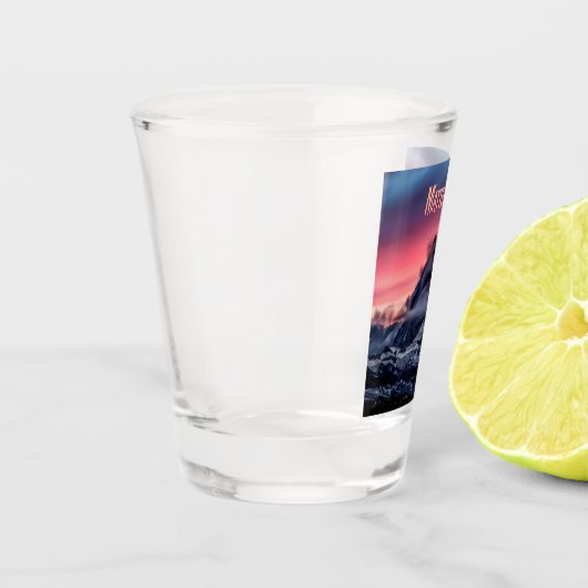 Matterhorn Mountain Europe Alps Zwitserland Italië Shot Glas (Links)