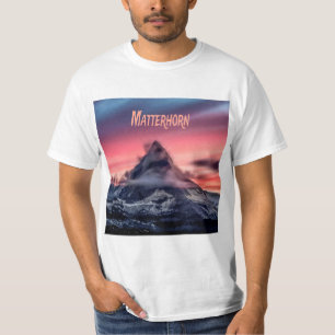 Matterhorn Mountain Europe Alps Zwitserland Italië T-shirt