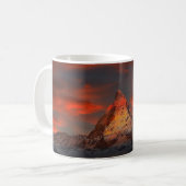 Matterhorn Mountain Snowy Ceramic Coffee Mok (Voorkant links)