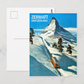 Matterhorn Mountain, Zwitserland, Zermatt, Briefkaart (Voorkant / Achterkant)