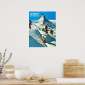 Matterhorn Mountain, Zwitserland, Zermatt,  Poster (Keuken)