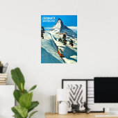 Matterhorn Mountain, Zwitserland, Zermatt,  Poster (Thuiskantoor)
