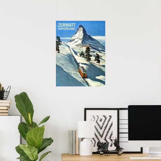 Matterhorn Mountain, Zwitserland, Zermatt,  Poster (Thuiskantoor)