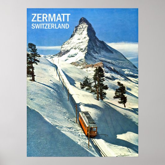 Matterhorn Mountain, Zwitserland, Zermatt,  Poster (Voorkant)