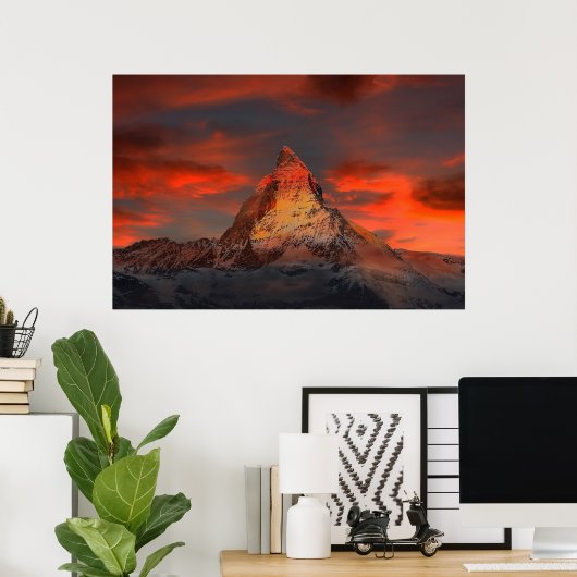Matterhorn Poster (Thuiskantoor)