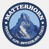 Matterhorn (rd) ronde sticker (Voorkant)