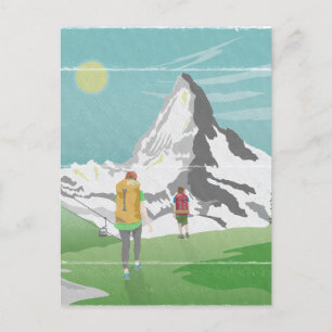 Matterhorn reisposter Zwitserland Briefkaart