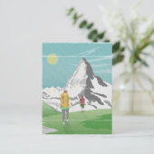 Matterhorn reisposter Zwitserland Briefkaart (Staand voorkant)