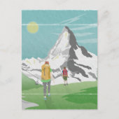 Matterhorn reisposter Zwitserland Briefkaart (Voorkant)