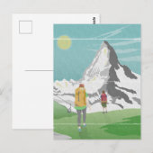 Matterhorn reisposter Zwitserland Briefkaart (Voorkant / Achterkant)