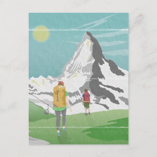 Matterhorn reisposter Zwitserland Briefkaart
