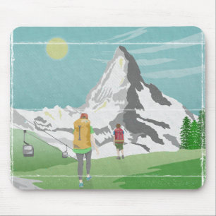 Matterhorn reisposter Zwitserland Muismat